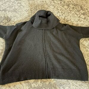 Women's Black Turtleneck Sweater